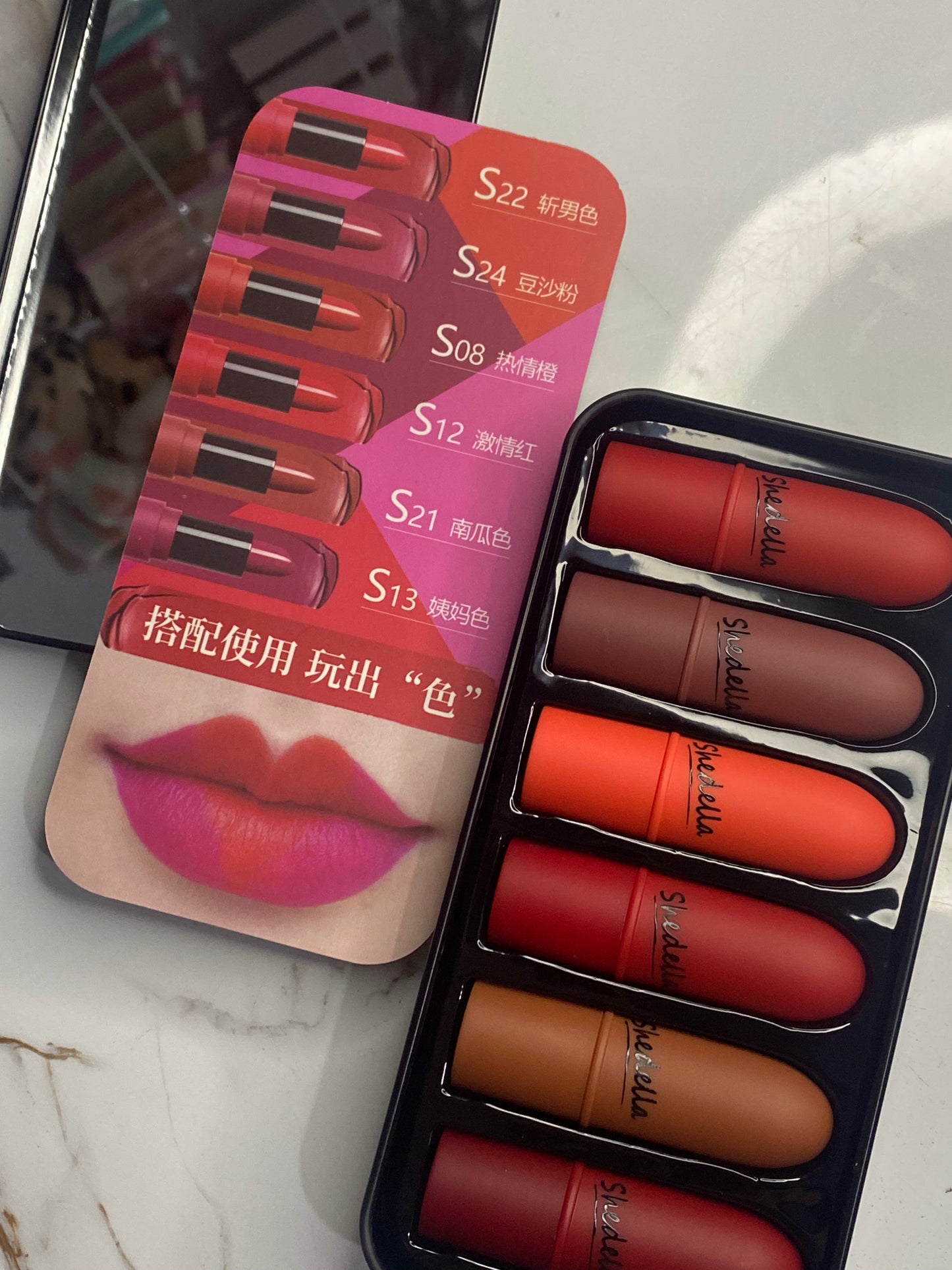 Kit de 6 Labiales Matte